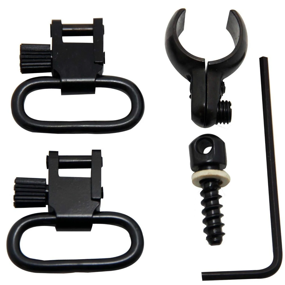 GUGULUZA Lever Action Gun Sling Swivels Black QD 1" Shotgun Swivels 0.71-0.73'' Fit Split Barrel Band for Most 20 GA Shotguns
GUGULUZA Lever Action Gun Sling Swivels Black QD 1" Shotgun Swivels 0.71-0.73'' Fit Split Barrel Band for Most 20 GA Shotguns