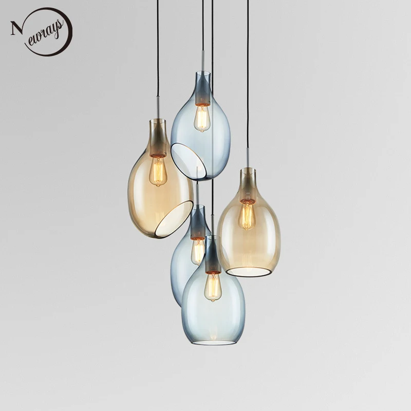 Nordic novelty glass pendant light LED E27 with 3 colors modern hanging lamp for home bedroom living room restaurant lobby hotel
Nordic novelty glass pendant light LED E27 with 3 colors modern hanging lamp for home bedroom living room restaurant lobby hotel