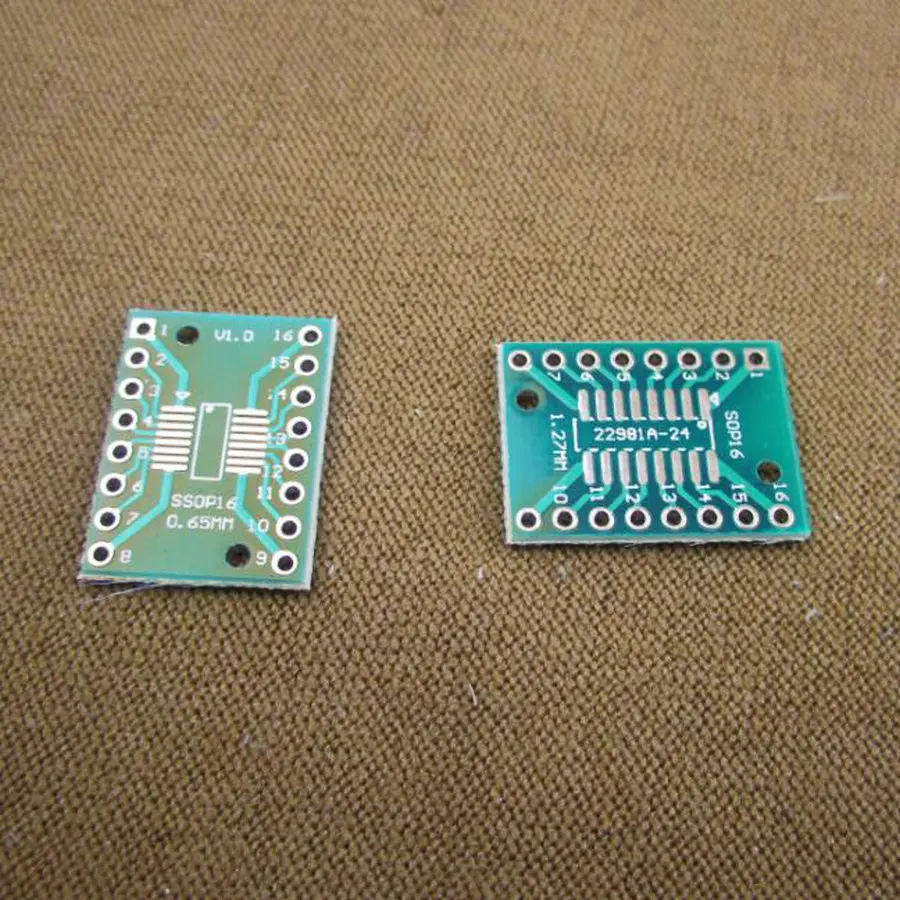 5pcs/lot SOP16 SSOP16 TSSOP16 SOP TO DIP 0.65/1.27mm IC adapter Socket / Adapter plate PCB 30642 | Электронные компоненты и