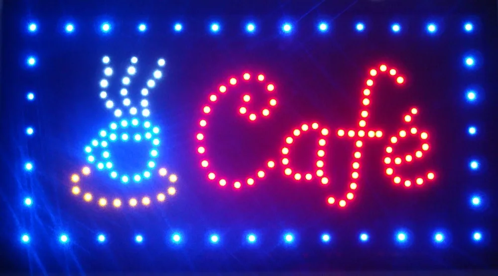 CHENXI Ultra Bright flashing cafe store sign direct selling 10X19 inch led sign board semi-outdoor
CHENXI Ultra Bright flashing cafe store sign direct selling 10X19 inch led sign board semi-outdoor