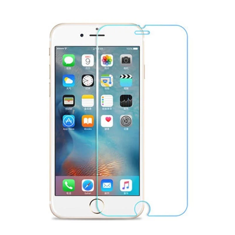 10 шт. Защитные пленки для iPhone X SE закаленное стекло Защита экрана 6s 7 8 Plus 5