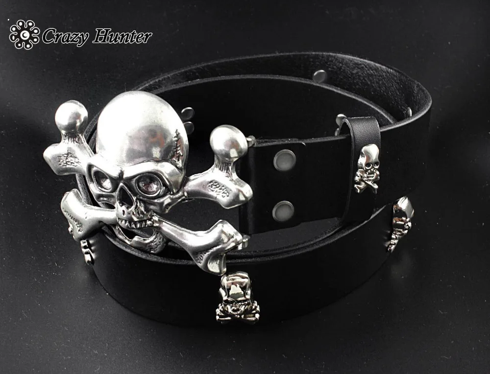 Мужской ремень из натуральной кожи с черепами металлический панк Рок Dope Biker|skull stud belt|belt metalstudded belt |