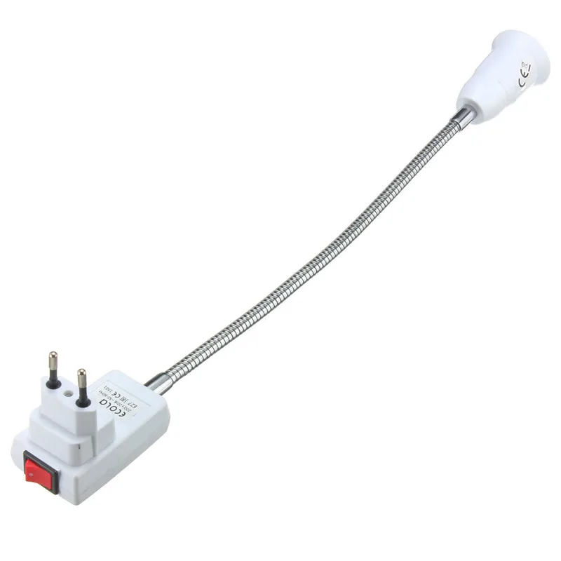Jiguoor E27 socket Light Lamp Bulb Holder Flexible Extension Converter Switch Adapter Socket EU Plug
Jiguoor E27 socket Light Lamp Bulb Holder Flexible Extension Converter Switch Adapter Socket EU Plug