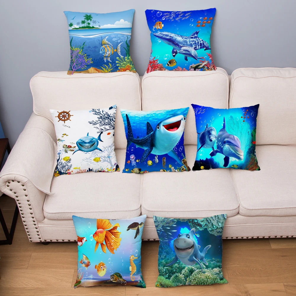 Underwater World Print Cushion Cover Cute Dolphin Pillow Covers Super Soft Short Plush Pillows Cases Sofa Home Decor Pillowcase
Underwater World Print Cushion Cover Cute Dolphin Pillow Covers Super Soft Short Plush Pillows Cases Sofa Home Decor Pillowcase