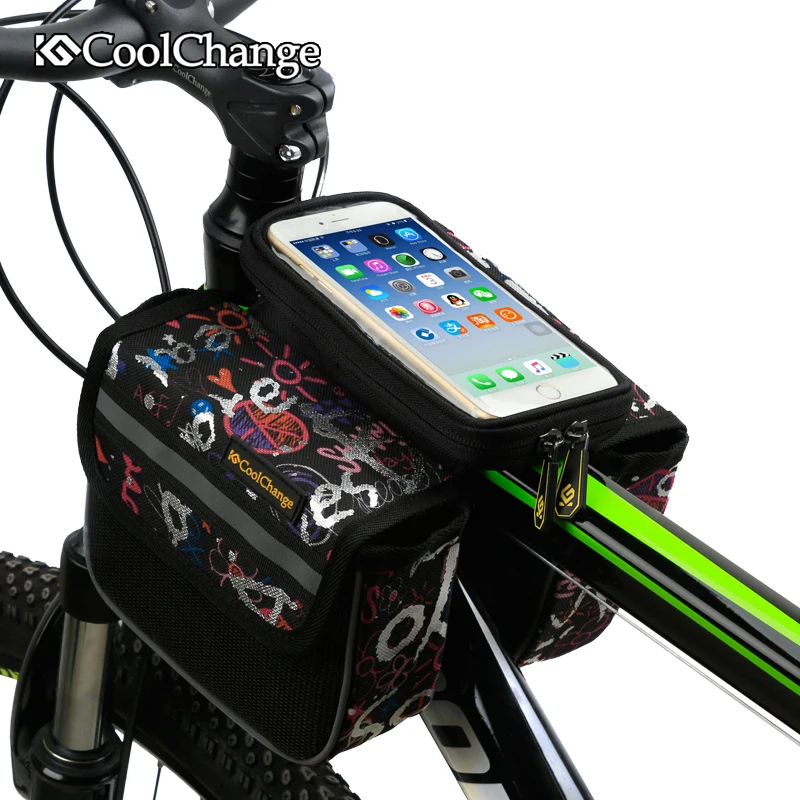 CoolChange Bike Bag Touch Screen Front Frame Top Cell Phone Bag Bicycle MTB Double Pouch Cycling Bag 5.0 5.7 Inch Accessory
CoolChange Bike Bag Touch Screen Front Frame Top Cell Phone Bag Bicycle MTB Double Pouch Cycling Bag 5.0 5.7 Inch Accessory