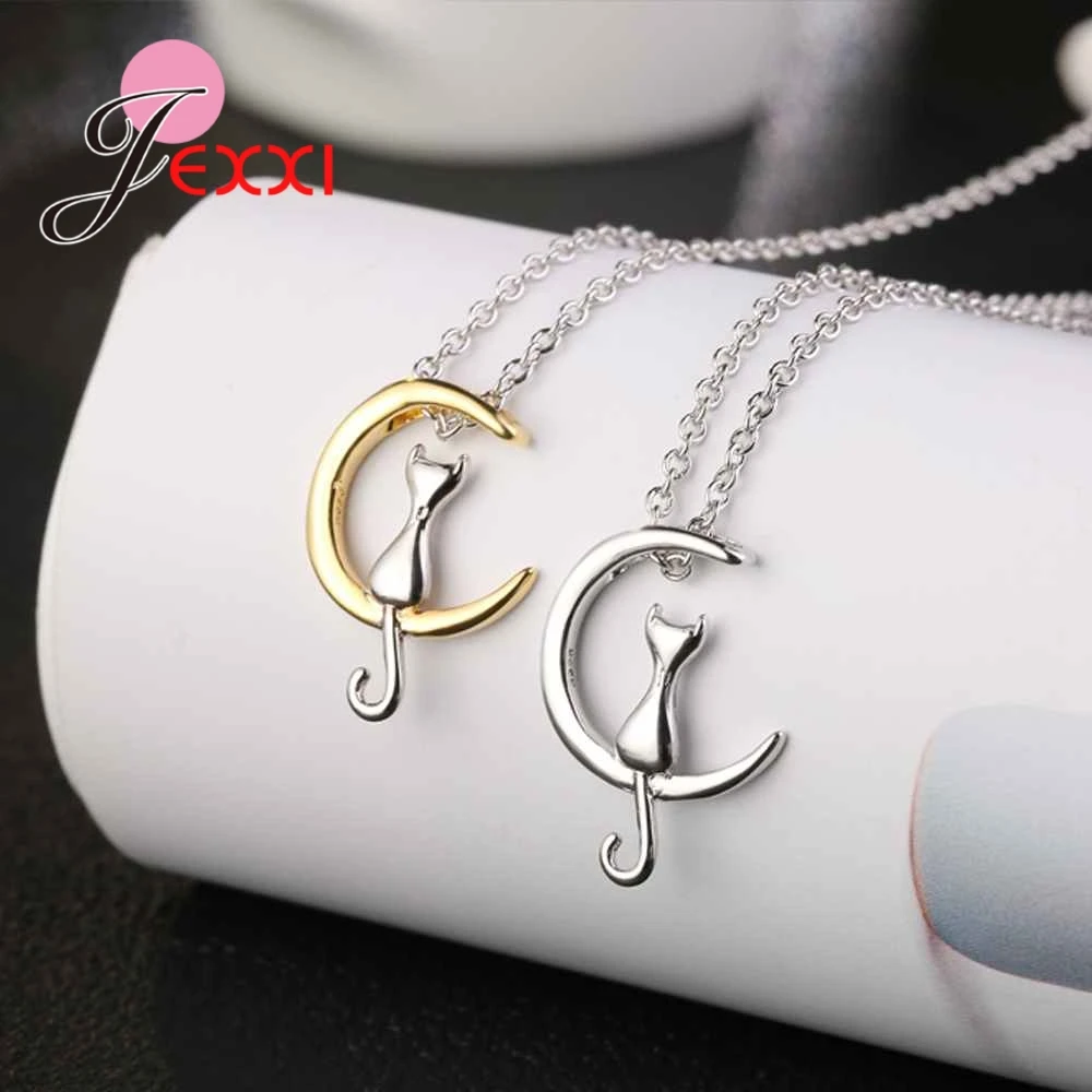 Lovely Exquisite Cute Cat Pendant Necklace For Women Female Daily Nice Decorations 925 Sterling Silver Chain Jewelry
Lovely Exquisite Cute Cat Pendant Necklace For Women Female Daily Nice Decorations 925 Sterling Silver Chain Jewelry