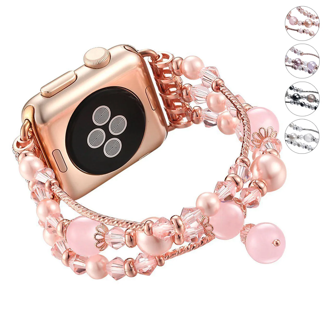 Essidi Agate Beads Bracelet Strap For Apple Watch Series 6 SE 5 4 3 2 1 Women Stretchable Band Loop For Iwatch 38 40 42 44mm
Essidi Agate Beads Bracelet Strap For Apple Watch Series 6 SE 5 4 3 2 1 Women Stretchable Band Loop For Iwatch 38 40 42 44mm