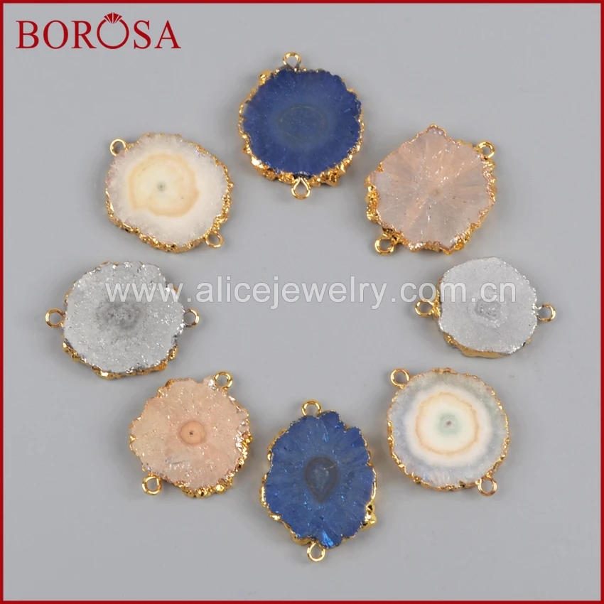 BOROSA Новый стильный соединитель для браслета, золотистый смешанный цвет титановый Солнечный кварцевый соединитель для ожерелья в подарок ...
BOROSA Новый стильный соединитель для браслета, золотистый смешанный цвет титановый Солнечный кварцевый соединитель для ожерелья в подарок ...