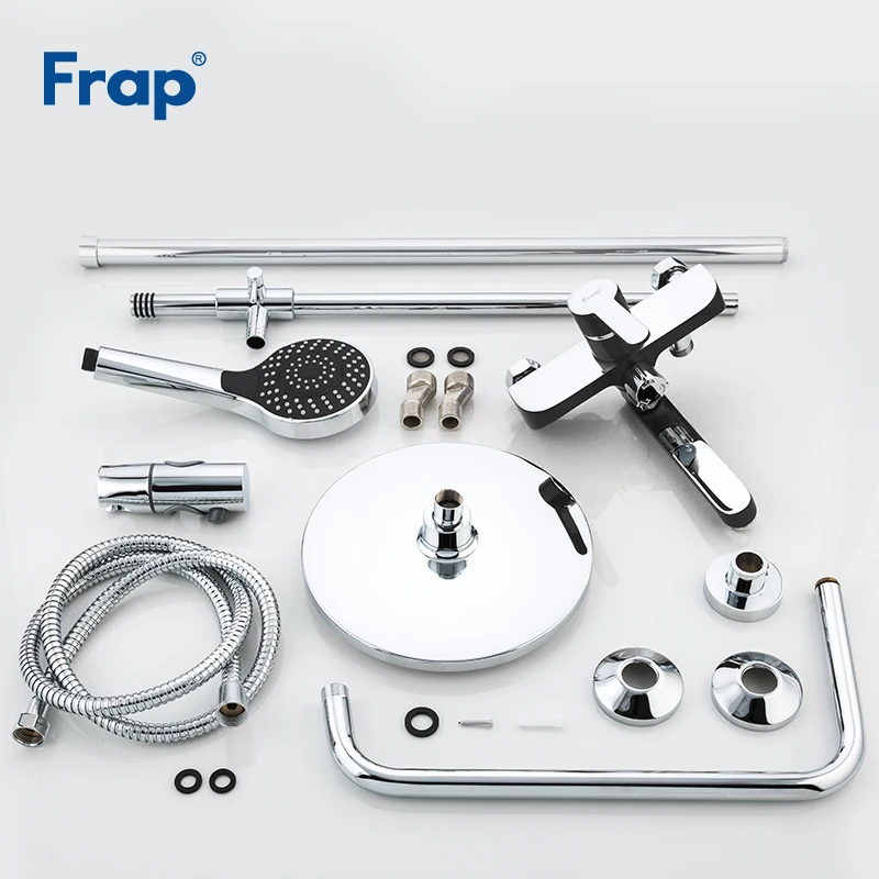 Frap bathroom shower faucet set bathtub faucets shower mixer tap Bath Shower taps waterfall shower head wall mixer torneiraF2442
Frap bathroom shower faucet set bathtub faucets shower mixer tap Bath Shower taps waterfall shower head wall mixer torneiraF2442