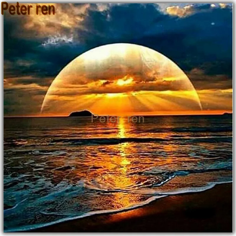 Peter ren Full Square/Round drill Diamond Embroidery "beach sunset" 5D Diy Diamond Painting Cross Stitch Rhinestone Mosaic decor
Peter ren Full Square/Round drill Diamond Embroidery "beach sunset" 5D Diy Diamond Painting Cross Stitch Rhinestone Mosaic decor