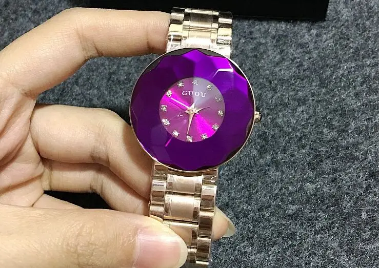 GUOU Brand Quartz Watches Waterproof Women's Watches Stainless Steel Bracelet Unique Diamond Glass Luxury Fashion Wristwatches
GUOU Brand Quartz Watches Waterproof Women's Watches Stainless Steel Bracelet Unique Diamond Glass Luxury Fashion Wristwatches