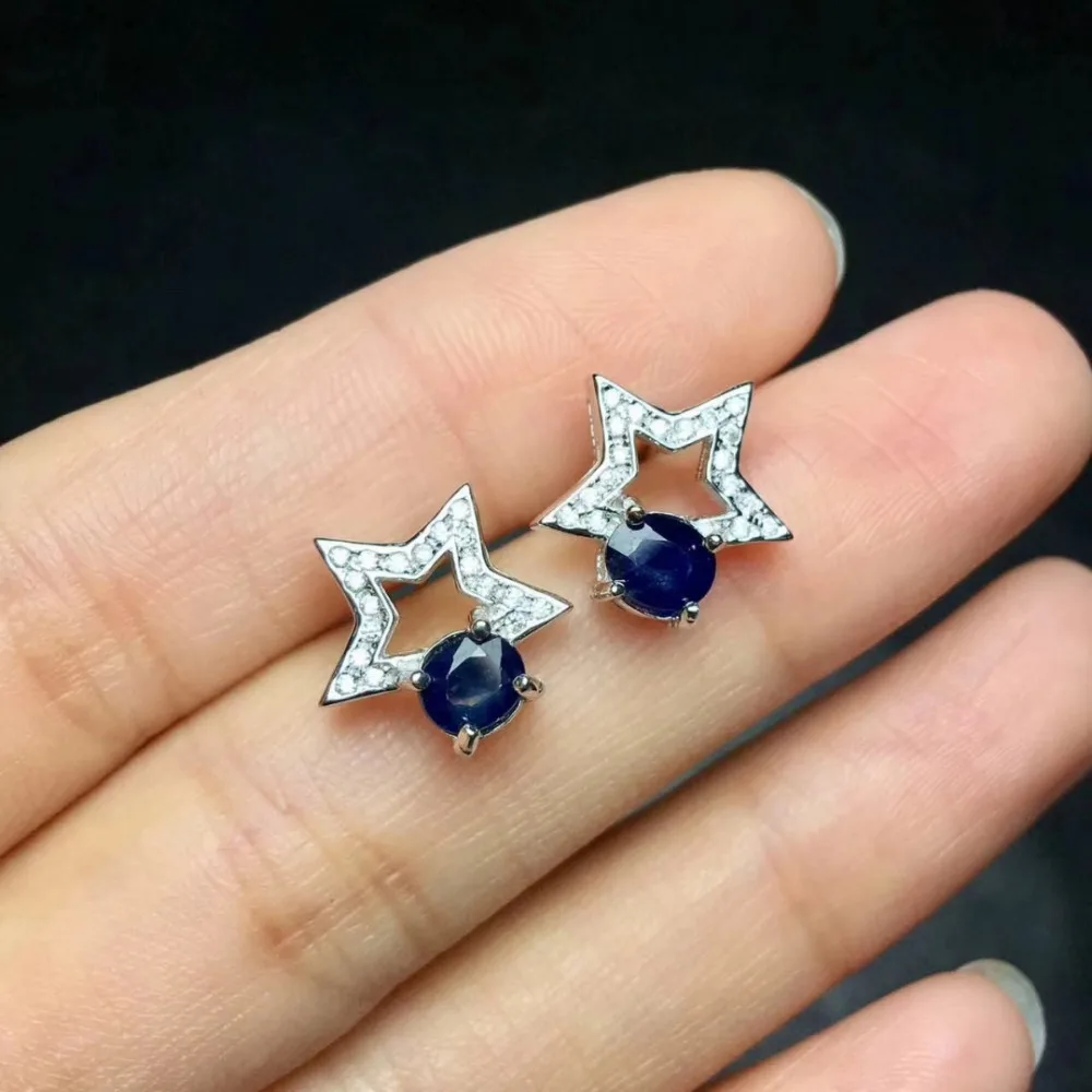Natural red tourmaline Elegant earrings star stud earrings 925 silver natural blue sapphire earrings women fashion gift jewelry
Natural red tourmaline Elegant earrings star stud earrings 925 silver natural blue sapphire earrings women fashion gift jewelry