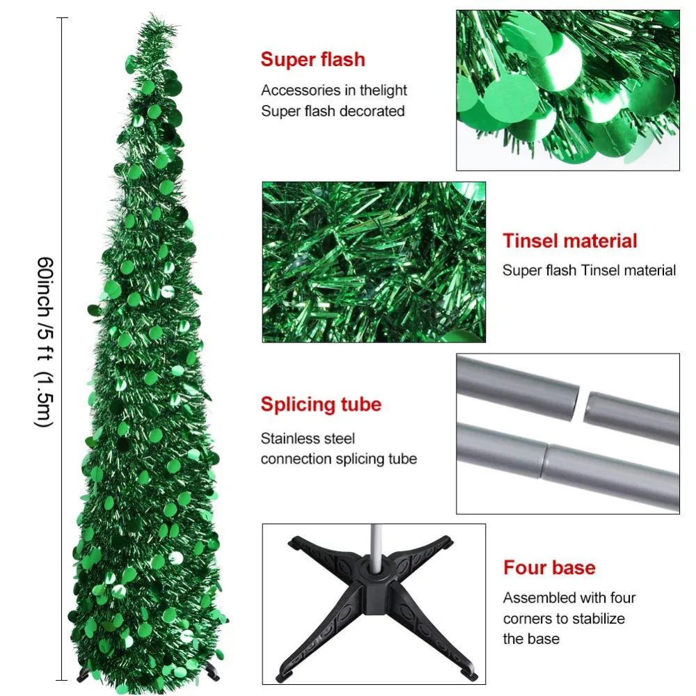OurWarm Artificial Pop Up Christmas Tree Easy to Store Pull Up Folding Xmas Tree Christmas Decorations for Home New Year 2018
OurWarm Artificial Pop Up Christmas Tree Easy to Store Pull Up Folding Xmas Tree Christmas Decorations for Home New Year 2018