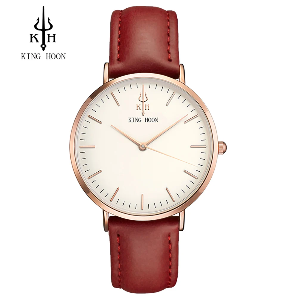 2017 Luxury Brand KING HOON Sport Watches Women Leather Ultra Slim Gold Quartz-watch Male Female Clock Relogio Feminino Montre G
2017 Luxury Brand KING HOON Sport Watches Women Leather Ultra Slim Gold Quartz-watch Male Female Clock Relogio Feminino Montre G