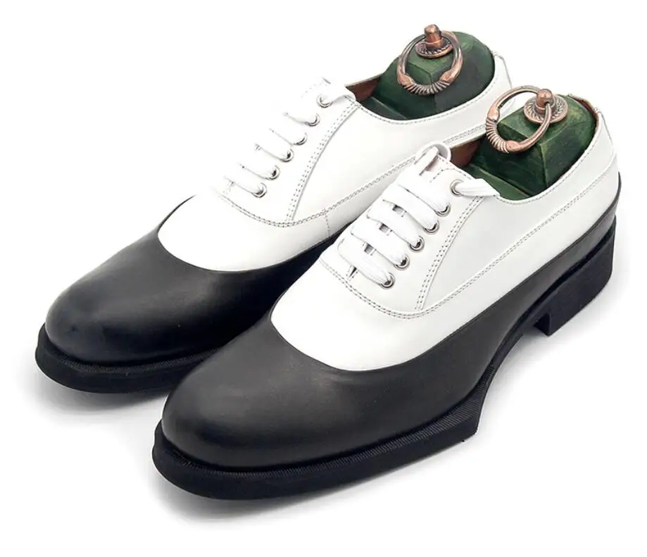 Black White Patch Men Martin Leather Shoes Oxfords Lace up Retro Italy Dress Office Business Shoes Spring Autumn Sapatos Hombre
Black White Patch Men Martin Leather Shoes Oxfords Lace up Retro Italy Dress Office Business Shoes Spring Autumn Sapatos Hombre