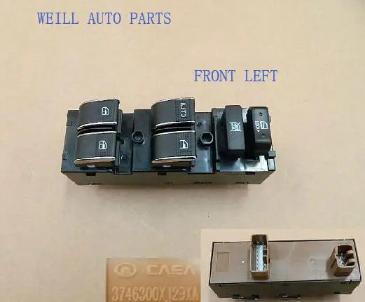 3746300XJ29XA 3746400XJ29XA 3746500XJ29XA 3746600XJ29XA Door and window switch for Great wall Voleex C30 2015 Without anti-pinch
3746300XJ29XA 3746400XJ29XA 3746500XJ29XA 3746600XJ29XA Door and window switch for Great wall Voleex C30 2015 Without anti-pinch