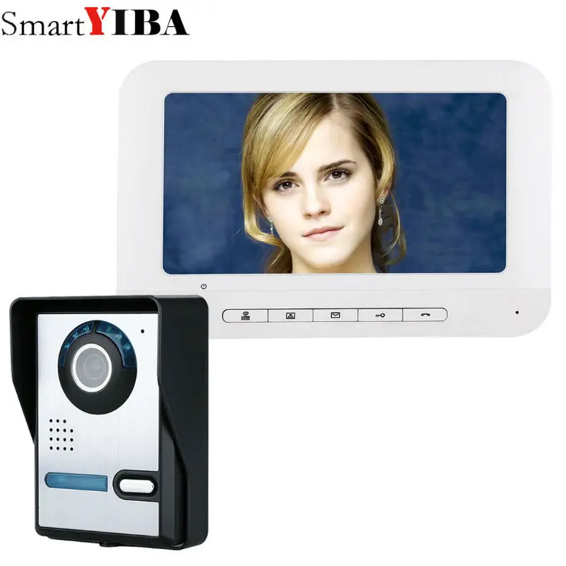 SmartYIBA 7 ''TFT цветной проводной видеодомофон система дверного звонка для дома ИК
