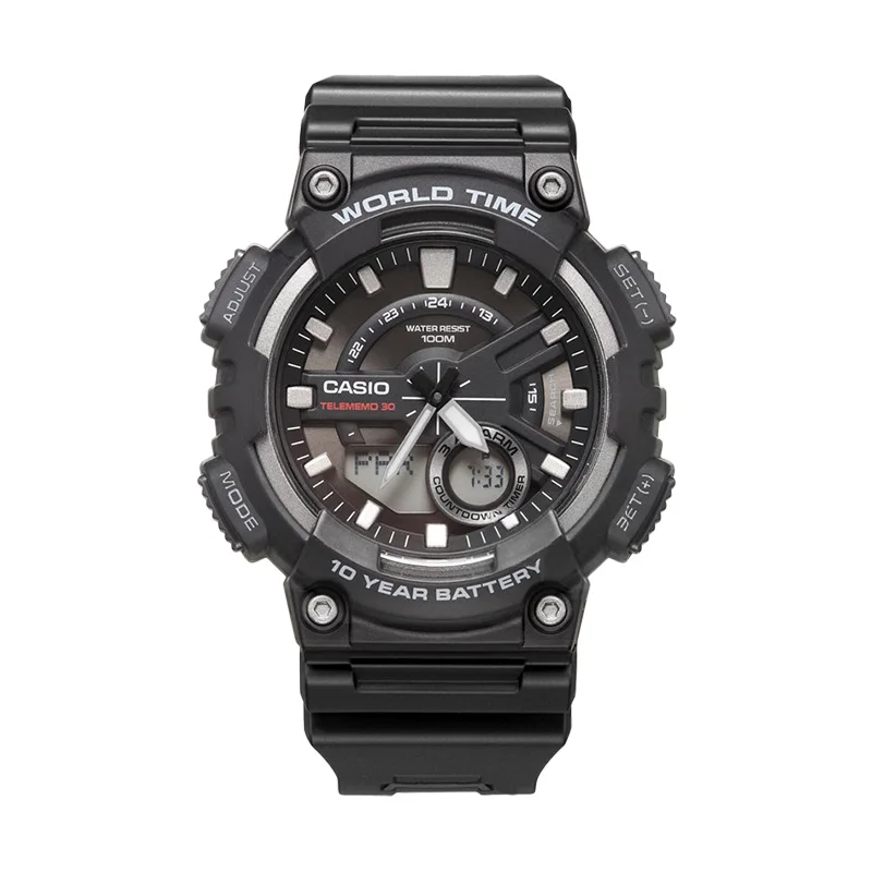 Часы Casio спортивные серии Смарт двойной дисплей многофункциональные электронные мужские часы AEQ-110W-1A
Часы Casio спортивные серии Смарт двойной дисплей многофункциональные электронные мужские часы AEQ-110W-1A