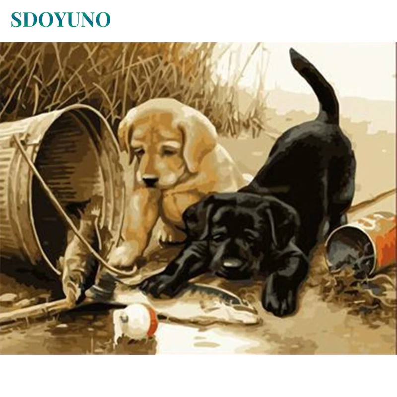 SDOYUNO Frame Dogs DIY Painting By Numbers Kits Animals Acrylic Paint By Numbers Hand Painted For Living Room Wall Art Picture
SDOYUNO Frame Dogs DIY Painting By Numbers Kits Animals Acrylic Paint By Numbers Hand Painted For Living Room Wall Art Picture