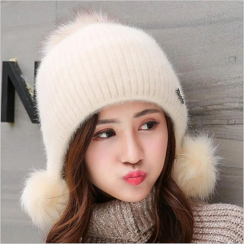 2018 Winter Hats For Women Hat Winter Rabbit's Hair Female Warm Ear Cap Casual All-match Sweet Knitted Hat
2018 Winter Hats For Women Hat Winter Rabbit's Hair Female Warm Ear Cap Casual All-match Sweet Knitted Hat