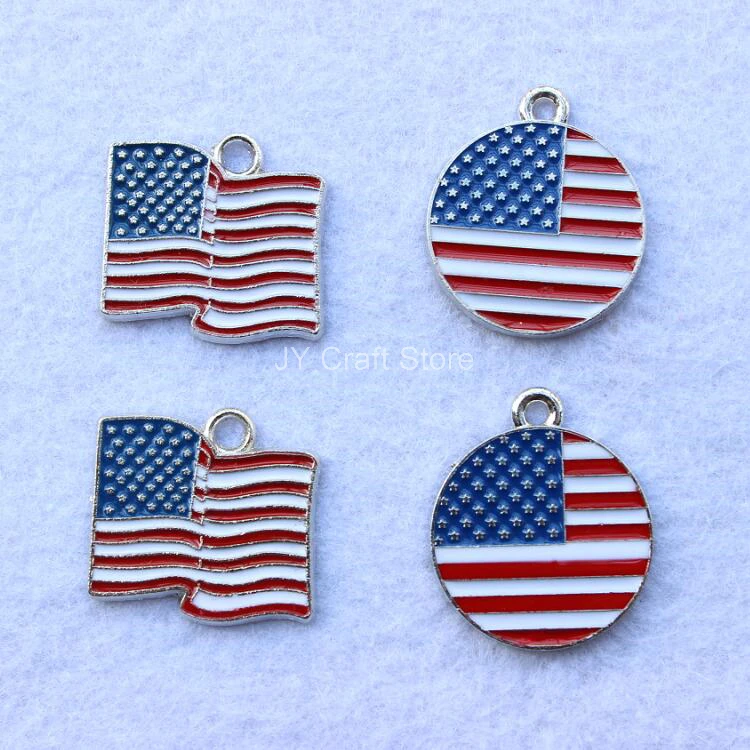set of 36pcs American Flag Enamel Fashion Charm Single Side Pendant for Necklace 22mm For DIY Decor Free Shipping
set of 36pcs American Flag Enamel Fashion Charm Single Side Pendant for Necklace 22mm For DIY Decor Free Shipping
