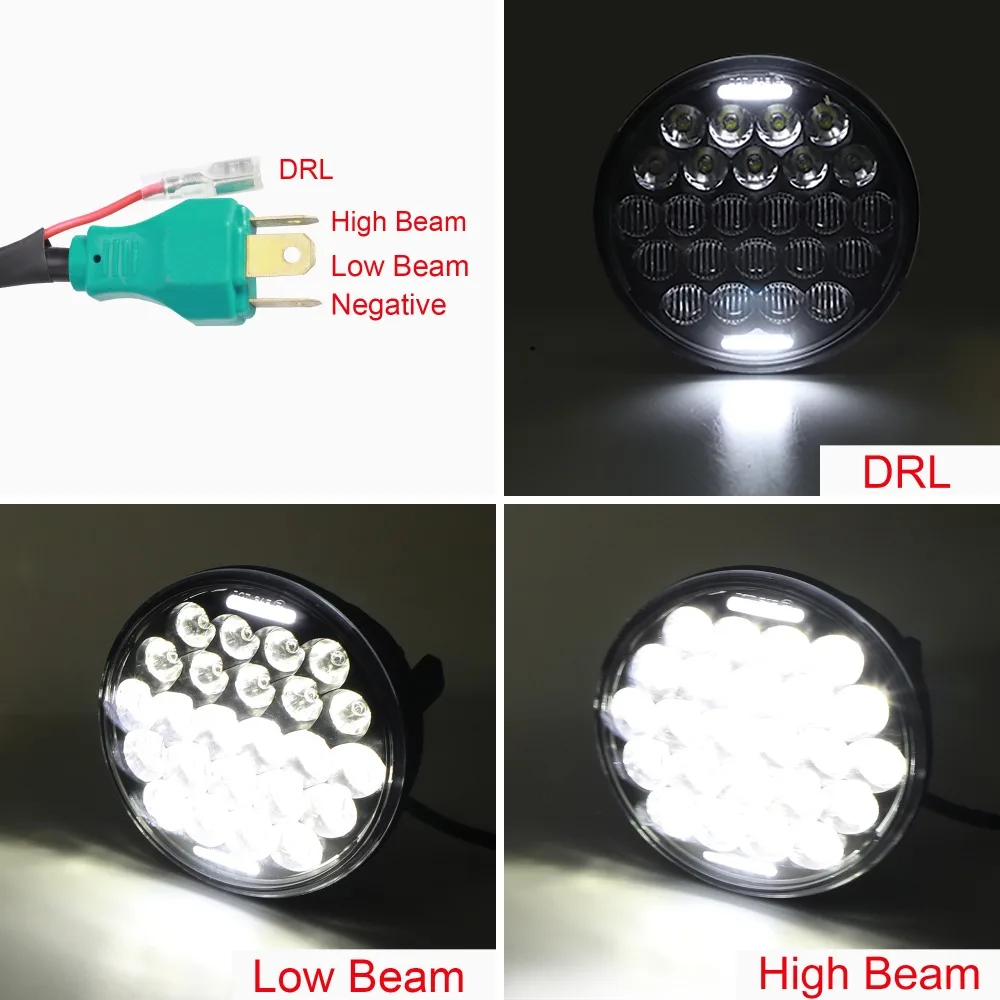 5.75 Inch 75W Led Headlight with DRL Angel Eyes Round Led Head Lamp High Low Beam for Harley Dyna Street Bob Motorcycle
5.75 Inch 75W Led Headlight with DRL Angel Eyes Round Led Head Lamp High Low Beam for Harley Dyna Street Bob Motorcycle