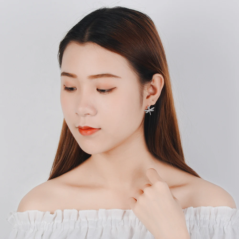 New Dragonfly Design Stud Earrings Crystal Earrings For women Korea Jewelry Femme 2019 kolczyki
New Dragonfly Design Stud Earrings Crystal Earrings For women Korea Jewelry Femme 2019 kolczyki
