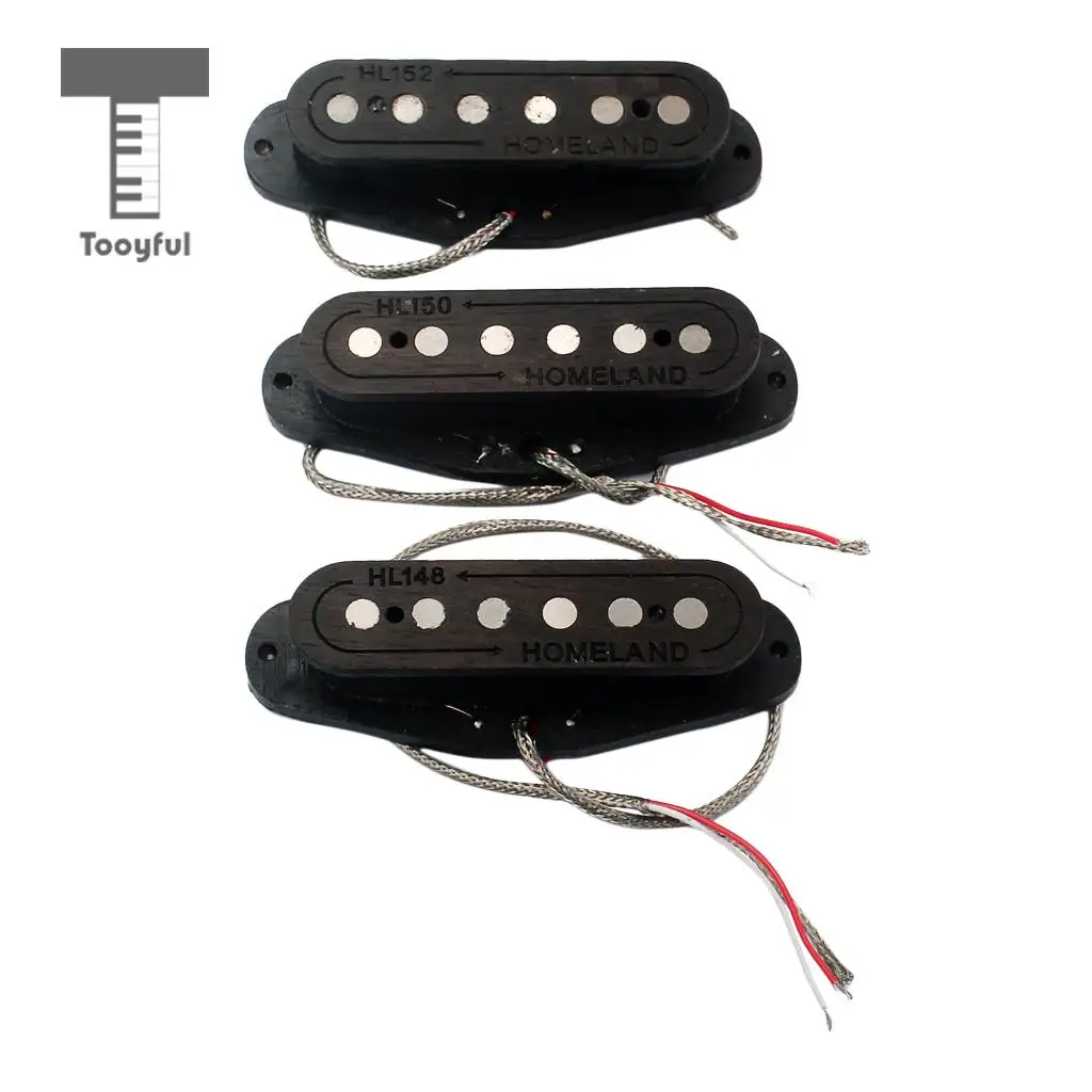 Tooyful Hand Wound Wood Pickups Alnico 5 48/50/52 for Stratocaster Strat ST SG eiphone Box Electric Guitar
Tooyful Hand Wound Wood Pickups Alnico 5 48/50/52 for Stratocaster Strat ST SG eiphone Box Electric Guitar