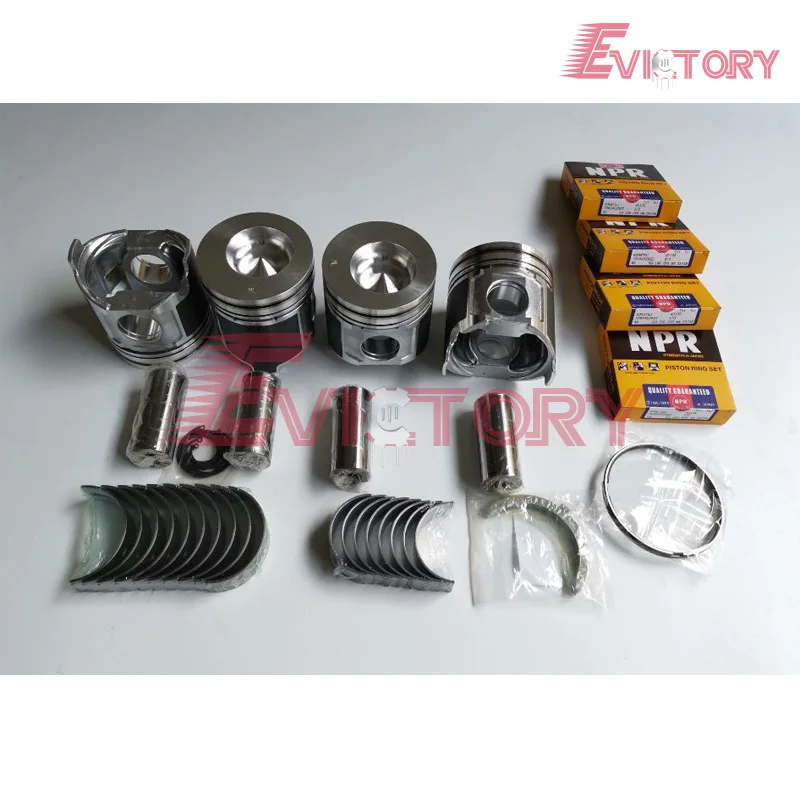 For Komatsu PC95MR-2 Excavator 4TNE106 4D106 engine rebuild kit piston + ring cylinder liner full gasket bearing kit
For Komatsu PC95MR-2 Excavator 4TNE106 4D106 engine rebuild kit piston + ring cylinder liner full gasket bearing kit