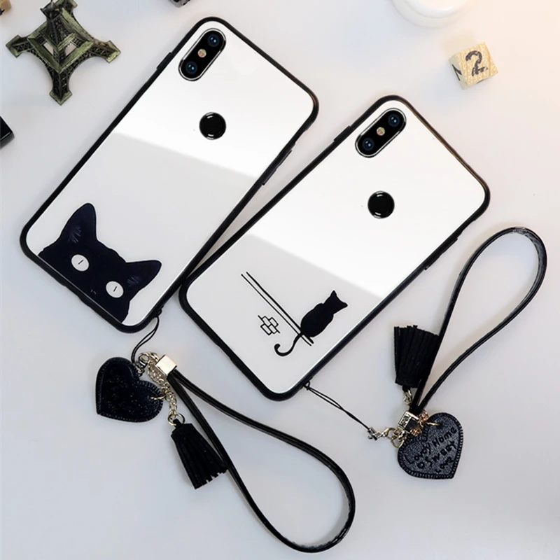 BONVAN Tempered Glass Case For xiaomi mi 9 se mi 8 mi8 lite Cat Cover For xiaomi mi 8 se mi9 Heart Tassel lanyard phone Cases
BONVAN Tempered Glass Case For xiaomi mi 9 se mi 8 mi8 lite Cat Cover For xiaomi mi 8 se mi9 Heart Tassel lanyard phone Cases