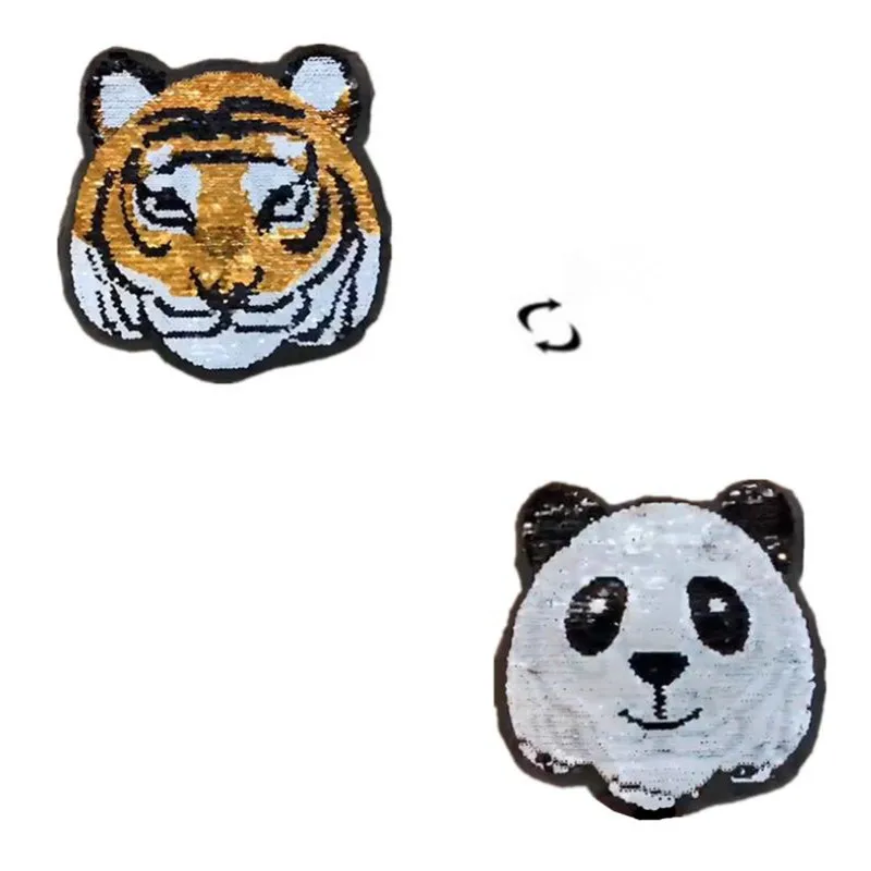 ShinEquin Diy 210mm Tiger Panda AB flip the double sided Patches for clothing Reversible change color sequins Patch T-shirt Girl
ShinEquin Diy 210mm Tiger Panda AB flip the double sided Patches for clothing Reversible change color sequins Patch T-shirt Girl