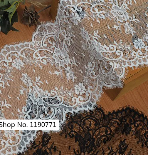6M/lot Fine eyelash lace accessories DIY dress Wedding headdress accessories wide 23CM
6M/lot Fine eyelash lace accessories DIY dress Wedding headdress accessories wide 23CM