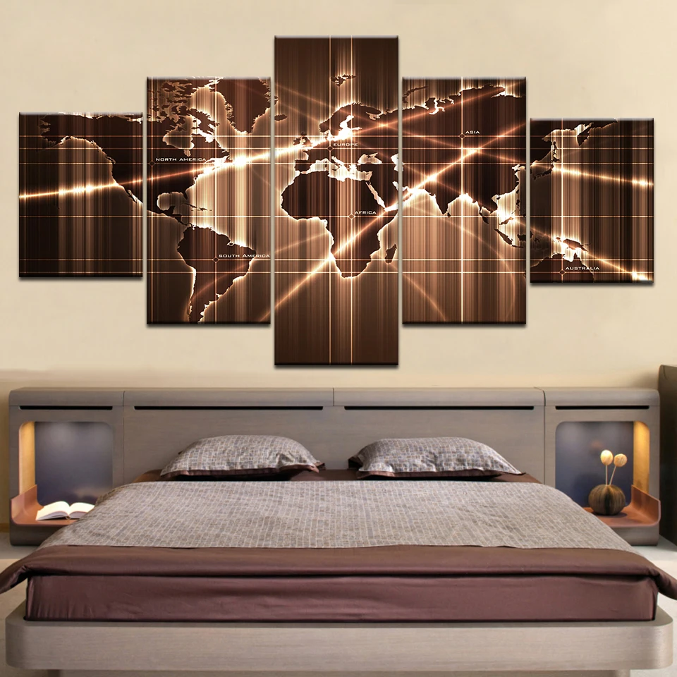 5 Pieces Large Canvas Painting Abstract world map Wall Pictures for Living Room Print Paintings Home Decor Canvas Artwork
5 Pieces Large Canvas Painting Abstract world map Wall Pictures for Living Room Print Paintings Home Decor Canvas Artwork