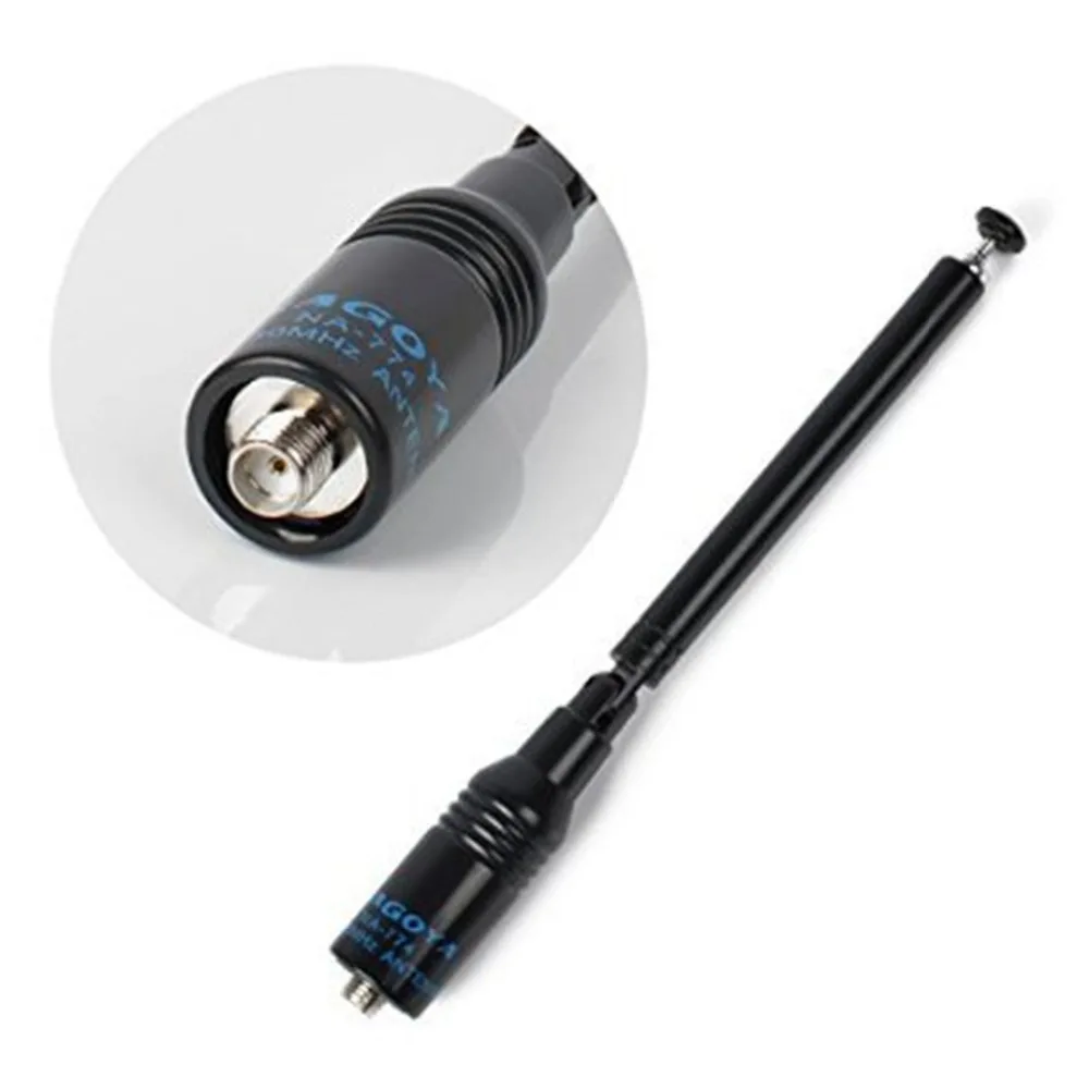 Рукоятка с антенной NAGOYA, модель 144 МГц, UHF и VHF, Двухчастотная, для baofeng uv5r b2plus, модель 888s5re, NA-774 uv8
Рукоятка с антенной NAGOYA, модель 144 МГц, UHF и VHF, Двухчастотная, для baofeng uv5r b2plus, модель 888s5re, NA-774 uv8