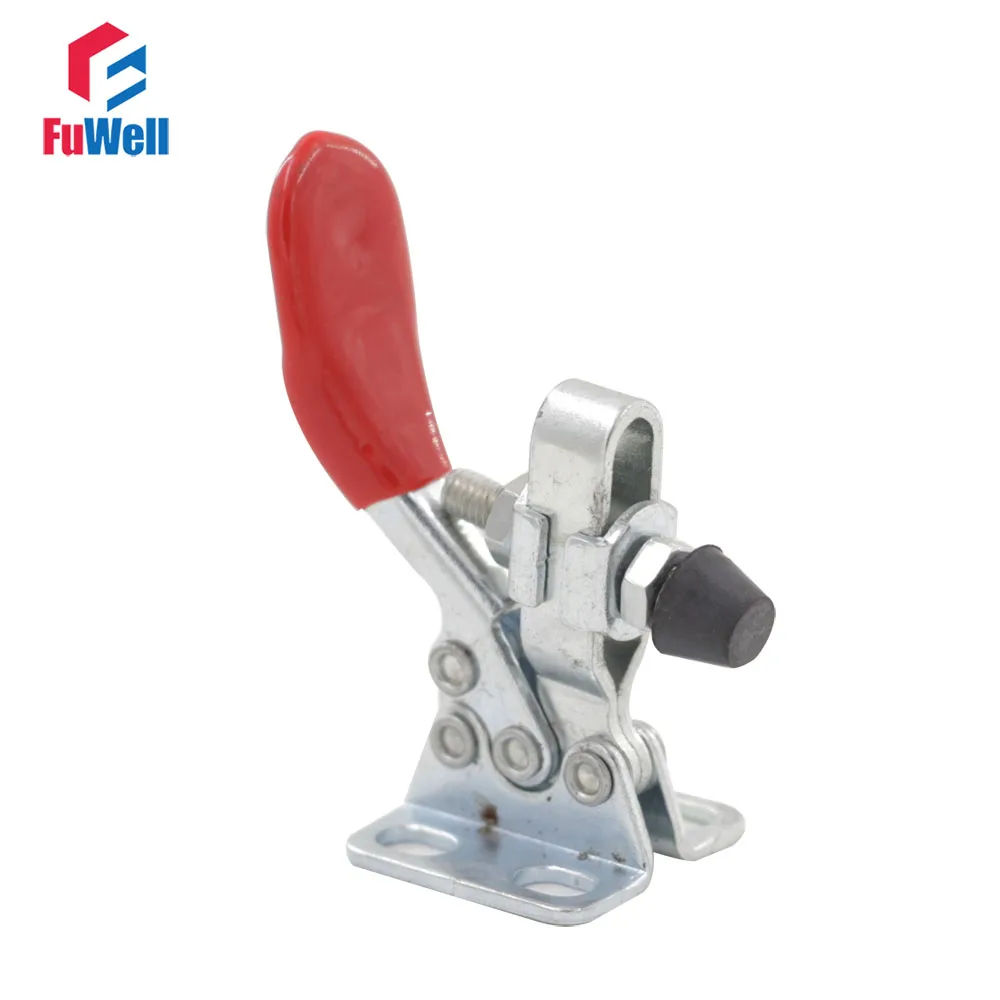 5pcs Toggle Clamp Clip 27kg Holding Capacity Red PVC Coated Handle Horizontal GH-201 Quick Hand Tool Fixture Clamp
5pcs Toggle Clamp Clip 27kg Holding Capacity Red PVC Coated Handle Horizontal GH-201 Quick Hand Tool Fixture Clamp