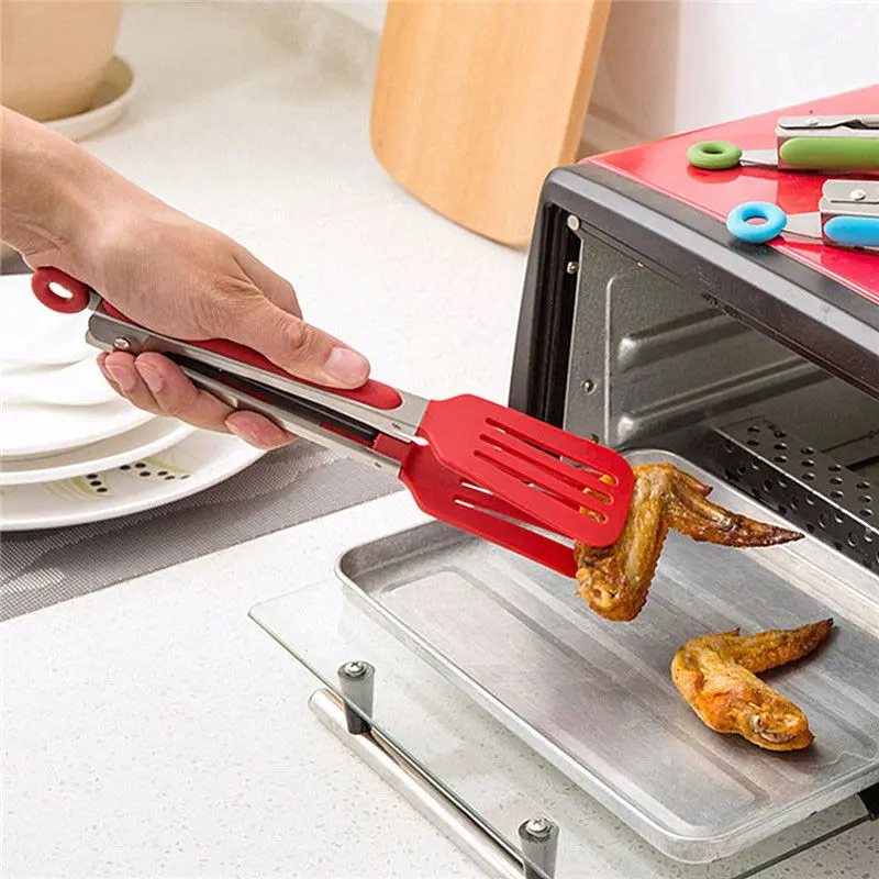 2Size Non-slip Silicone Bread Food Tongs For Baking Anti Heat Clip Tong Pastry Clamp BBQ Tongs Cooking Tools Kitchen Utensil
2Size Non-slip Silicone Bread Food Tongs For Baking Anti Heat Clip Tong Pastry Clamp BBQ Tongs Cooking Tools Kitchen Utensil