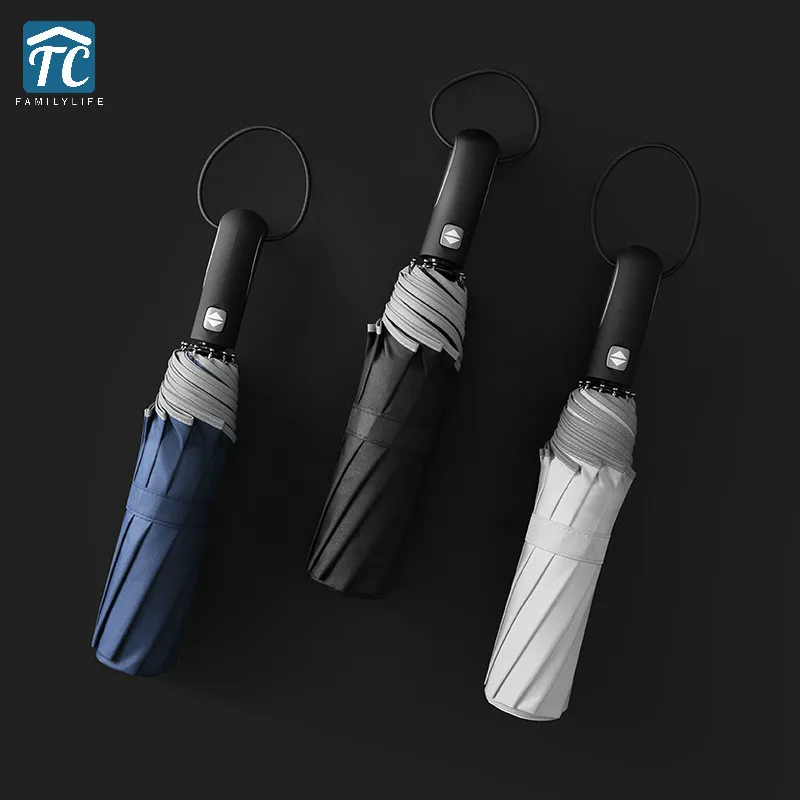 Reflective Umbrella Ten Bone Automatic Folding Wind High-end Business Double Rain Dual Use Three Fold Resist Windmills Outdoors
Reflective Umbrella Ten Bone Automatic Folding Wind High-end Business Double Rain Dual Use Three Fold Resist Windmills Outdoors