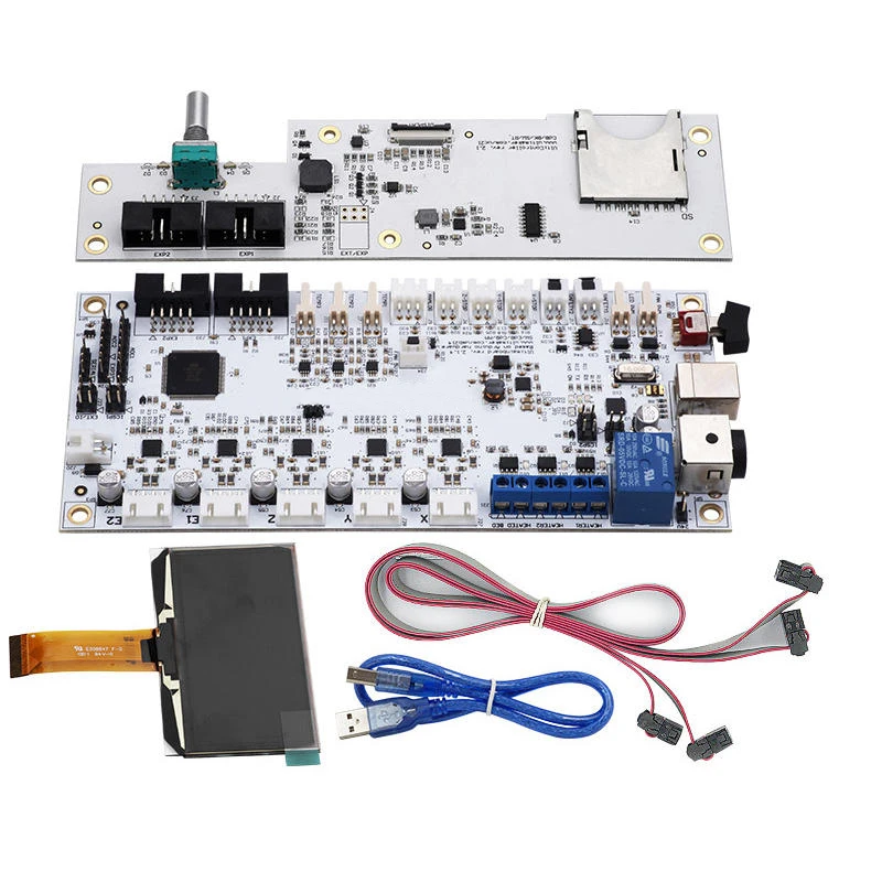 UM2 V2 Integrated Circuit Mainboard with OLED Screen Kit for 3D Printer Support Single/Dual Nozzle Printing
UM2 V2 Integrated Circuit Mainboard with OLED Screen Kit for 3D Printer Support Single/Dual Nozzle Printing