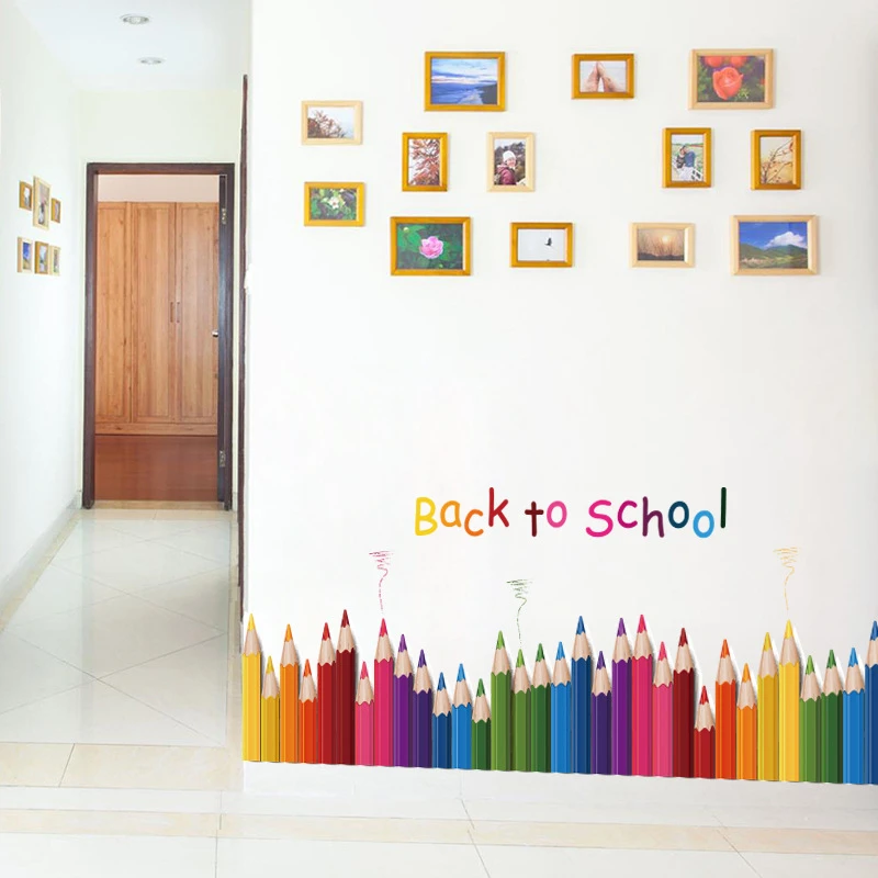 ZGTGLAD DIY Mural Pencil Back To School Wall Sticker Removable Vinyl Art Wall Decals Kindergarten Play Room Decor
ZGTGLAD DIY Mural Pencil Back To School Wall Sticker Removable Vinyl Art Wall Decals Kindergarten Play Room Decor
