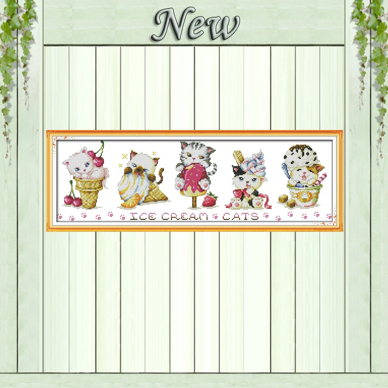 Ice cream cats fairy home decor painting counted print on canvas DMC 14CT 11CT Chinese Cross Stitch Needlework Set Embroider kit
Ice cream cats fairy home decor painting counted print on canvas DMC 14CT 11CT Chinese Cross Stitch Needlework Set Embroider kit