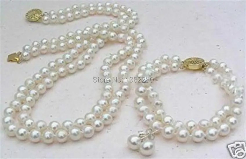 ! Ожерелье, браслет, серьги, 2 ряда, белые, 8 мм, с культивированным жемчугом, набор JT5040
! Ожерелье, браслет, серьги, 2 ряда, белые, 8 мм, с культивированным жемчугом, набор JT5040