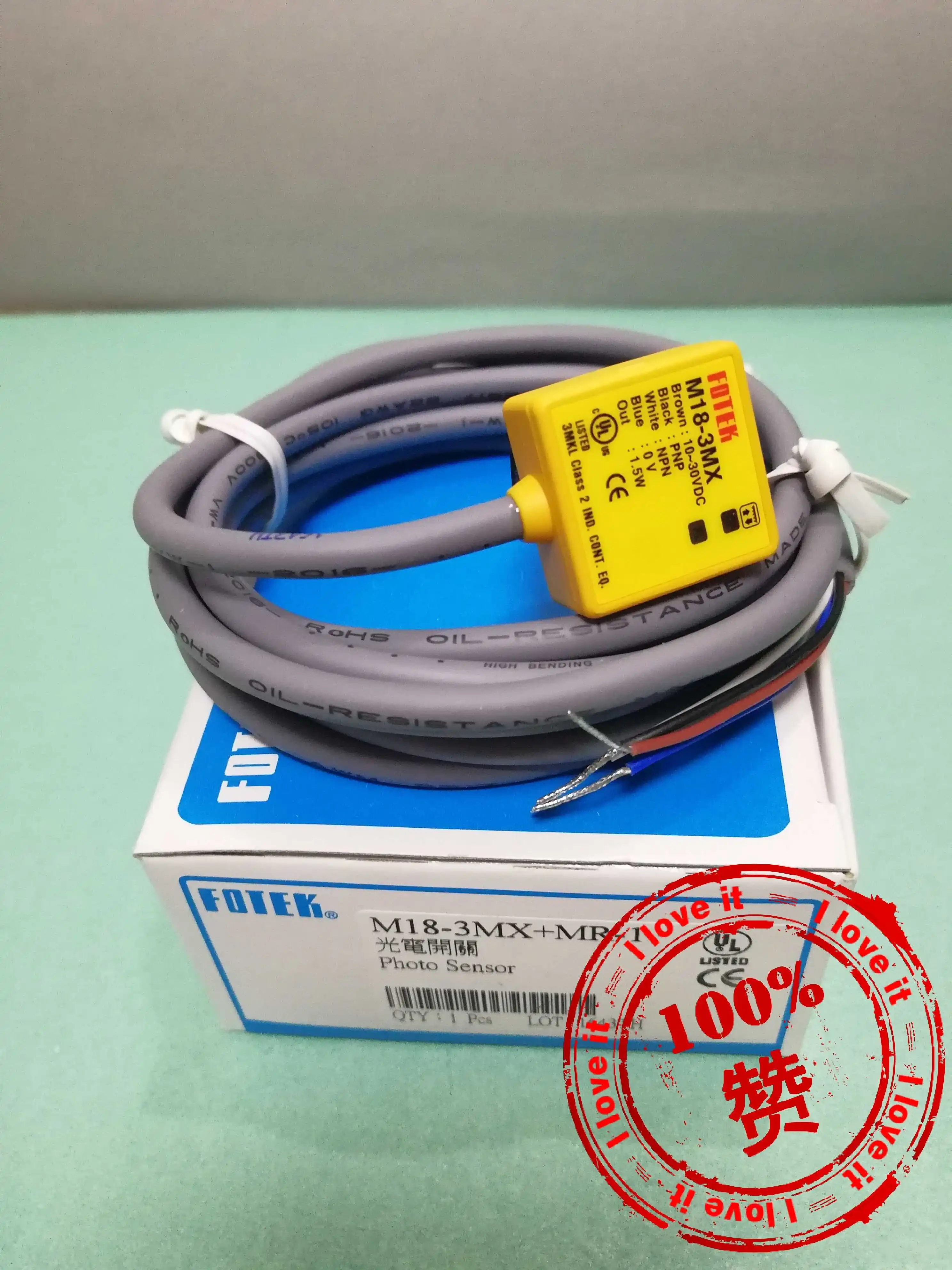 New original m18-3mx photoelectric switch M18-3MX+MR-1 sensor will be fined 10 for one fake
New original m18-3mx photoelectric switch M18-3MX+MR-1 sensor will be fined 10 for one fake