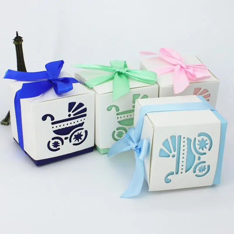 50pcs/lot Hollow Stroller Candy Box Children Birthday Gifts for Guests Boxes with Ribbon Baby Shower Sweet Box Decoration
50pcs/lot Hollow Stroller Candy Box Children Birthday Gifts for Guests Boxes with Ribbon Baby Shower Sweet Box Decoration