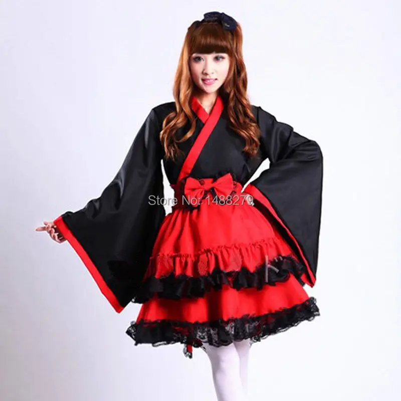 New Japanese Kimono Dress Cosplay Maid Dress Lolita Dresses Carnival/Halloween Costumes for Women Adult Costumes
New Japanese Kimono Dress Cosplay Maid Dress Lolita Dresses Carnival/Halloween Costumes for Women Adult Costumes