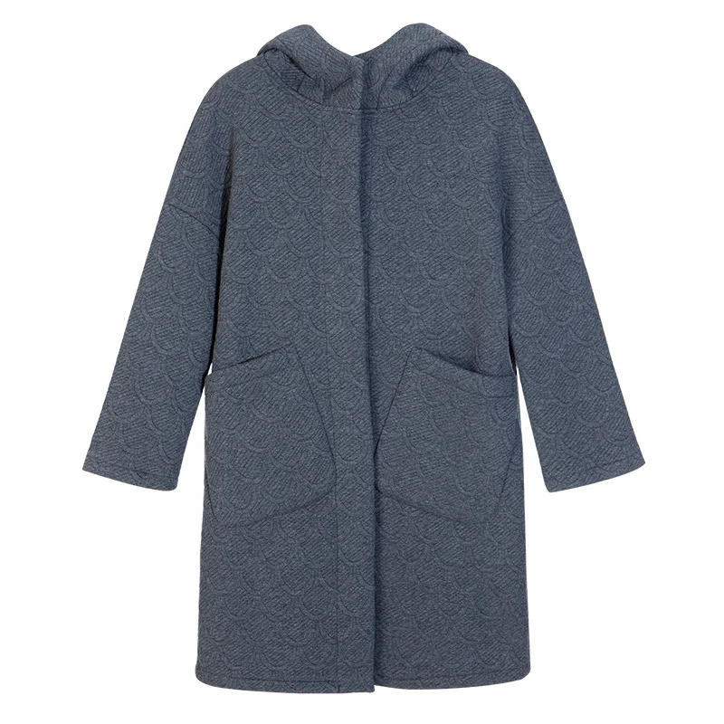 Шерстяное пальто средней длины Длина утепленная одежда 2021 зимнее для женщин