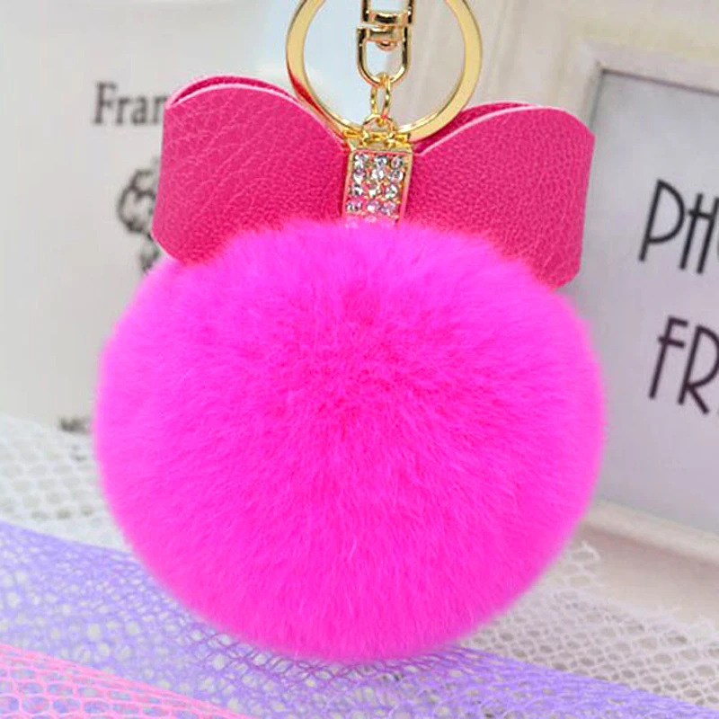 7mm Bow Rhinestone Handbag Ball Rabbit Fur Pom Pom Fluffy Keychain Car Blue Red Plush Man Made Rabbit Key holder Ring Women 1pc
7mm Bow Rhinestone Handbag Ball Rabbit Fur Pom Pom Fluffy Keychain Car Blue Red Plush Man Made Rabbit Key holder Ring Women 1pc