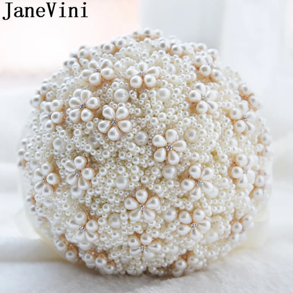 JaneVini Ivory Brides Wedding Bouquet Vintage Beaded Rhinestones Bridal Ribbon Luxury Artificial Bridal Wedding Bunch of Flowers
JaneVini Ivory Brides Wedding Bouquet Vintage Beaded Rhinestones Bridal Ribbon Luxury Artificial Bridal Wedding Bunch of Flowers