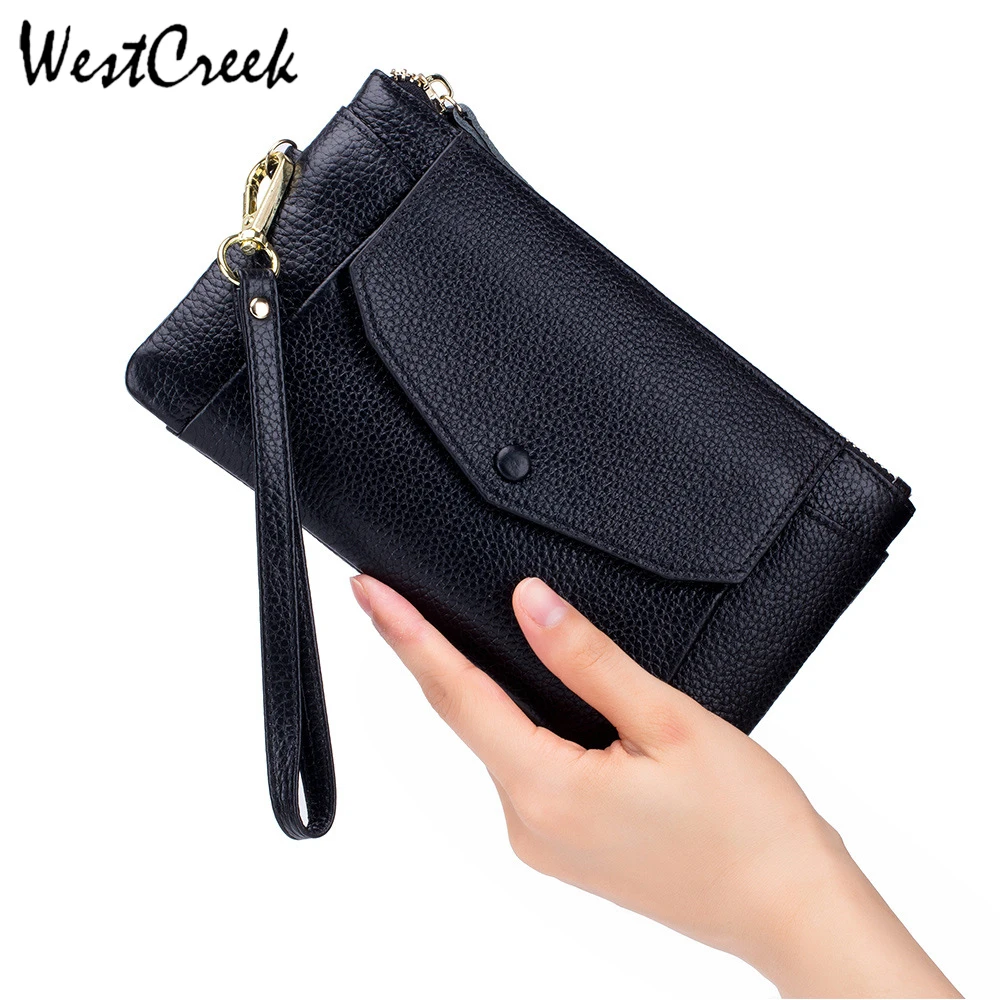 WESTCREEK Brand Genuine Leather Women Long Wallet Minimalist Ladies' Clutch Travel Passport Purse with Coin Zipper Pocket
WESTCREEK Brand Genuine Leather Women Long Wallet Minimalist Ladies' Clutch Travel Passport Purse with Coin Zipper Pocket