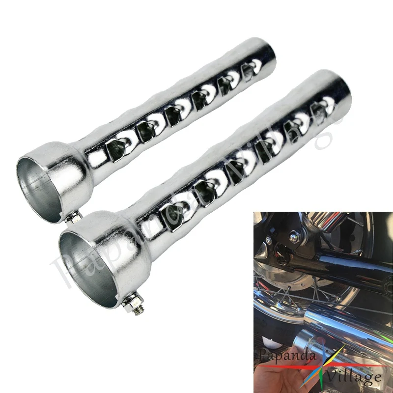 2X 100mm/200mm Length Chrome Motorcycle dB Killer Silencer Exhaust Muffler Baffle Removable Sound Eliminator (Baffle O.D. 47mm)
2X 100mm/200mm Length Chrome Motorcycle dB Killer Silencer Exhaust Muffler Baffle Removable Sound Eliminator (Baffle O.D. 47mm)