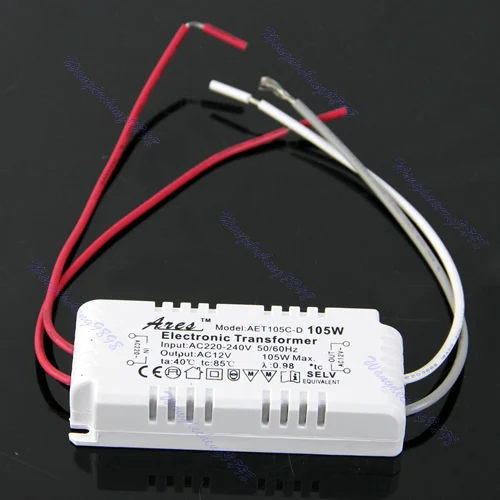 Halogen Light LED Driver Power Supply Electronic Transformer 105W 12V 220V-240V #K4U3X#
Halogen Light LED Driver Power Supply Electronic Transformer 105W 12V 220V-240V #K4U3X#